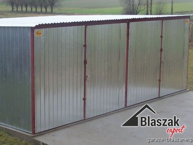 Garaż ocynkowany - (6 m x 6 m)
