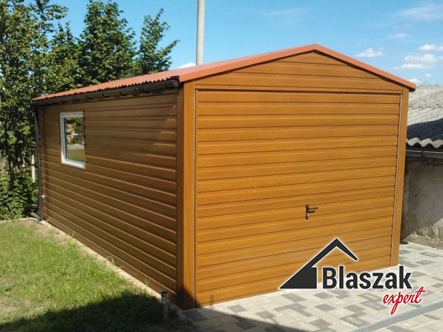 Garaż drewnopodobny złoty dąb - (3 m x 5 m)