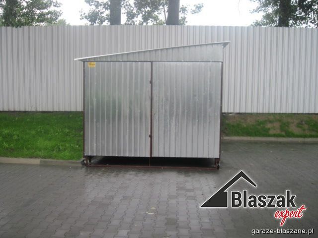 Garaż ocynkowany na kółkach - (3 m x 5 m)