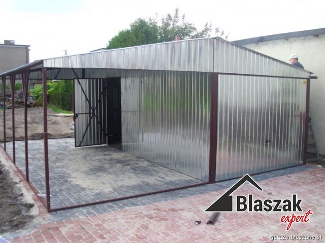Garaż ocynkowany - (6 m x 7 m)