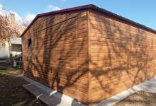 Garaż drewnopodobny - dach wiśnia - 6m x 6m - zdjęcie 3