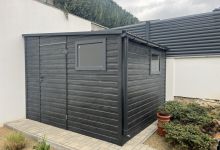 Schowek ogrodowy drewnopodobny RAL7016 - (3 m x 3 m) - zdjęcie 2