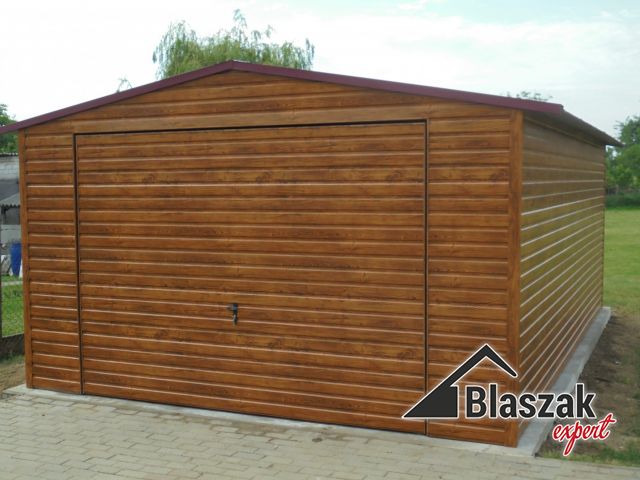 Garaż drewnopodobny złoty dąb - (4 m x 5 m)