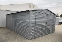 Garaż akrylowy RAL9006 - (4 m x 6 m) - zdjęcie 1