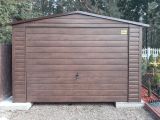 Garaż drewnopodobny orzech - (3.5 m x 5 m)