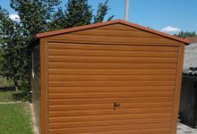 Garaż drewnopodobny złoty dąb - (3 m x 5 m) - zdjęcie 1