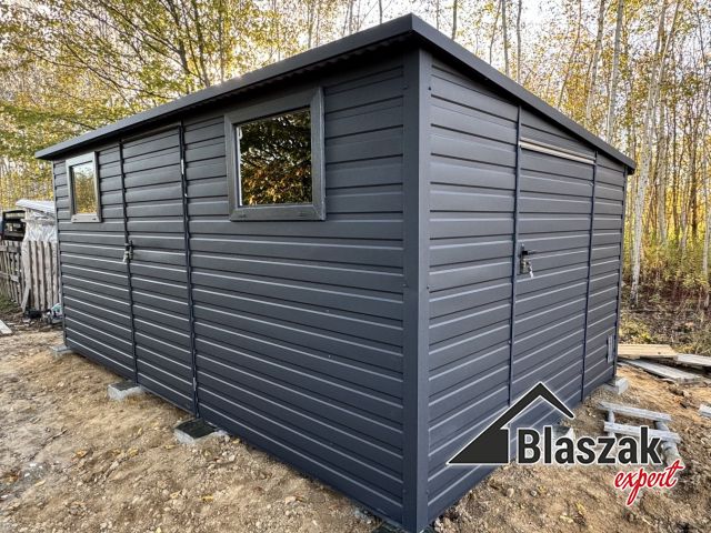 Schowek ogrodowy akrylowy RAL7016 - (5 m x 3 m)