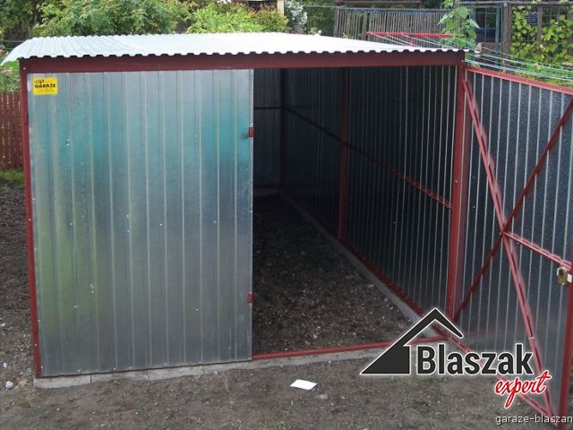 Garaż ocynkowany - (3.5 m x 5 m)