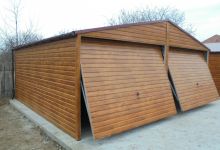Garaż drewnopodobny z konstrukcją ocynk. - (6 m x 6 m) - zdjęcie 4