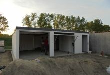Garaż tynkowany - (9.3 m x 6.285 m) - zdjęcie 2