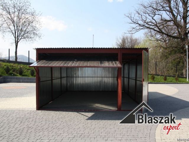 Garaż z konstrukcją z profili zamkniętych - (4 m x 6 m)