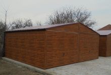 Garaż drewnopodobny z konstrukcją ocynk. - (6 m x 6 m) - zdjęcie 6