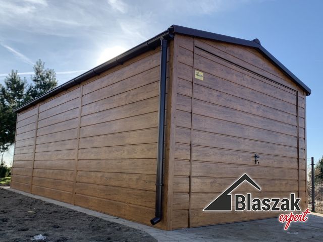 Garaż złoty dąb szeroki panel - (3.5 m x 7 m)