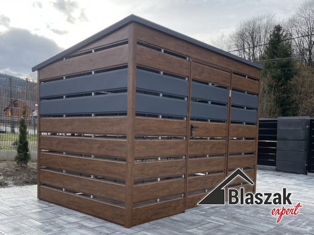 Wiata śmietnikowa 3m x 2m - (3 m x 2 m)