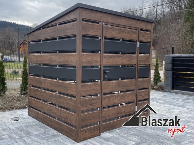 Wiata śmietnikowa 2m x 2m - (2 m x 2 m)