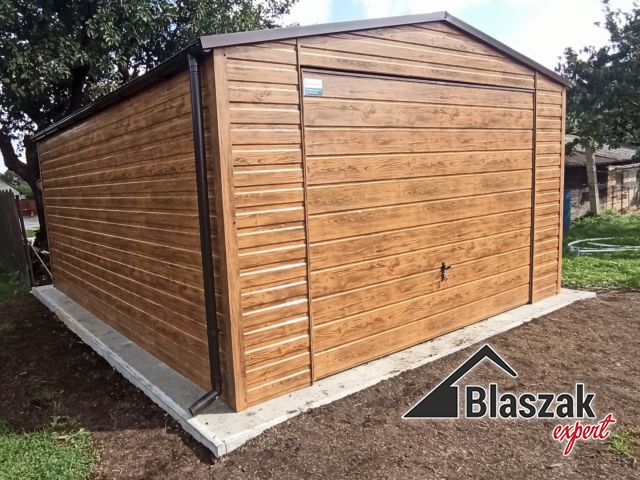 Garaż drewnopodobny złoty dąb - (4 m x 5 m)