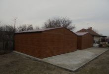 Garaż drewnopodobny z konstrukcją ocynk. - (6 m x 6 m) - zdjęcie 7