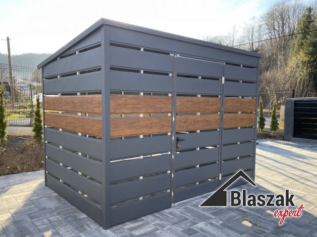 Wiata śmietnikowa 3m x 2m - (3 m x 2 m)