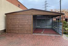 Garaż drewnopodobny z wiatą 3m - (6 m x 5 m) - zdjęcie 2
