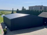 Podwójny garaż akrylowy RAL7016 - ( 8m x 7m)