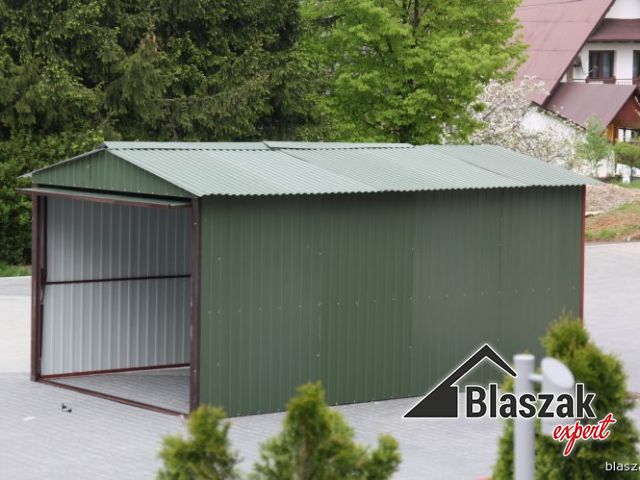 Garaż z konstrukcją z profili zamkniętych - (3 m x 5 m)