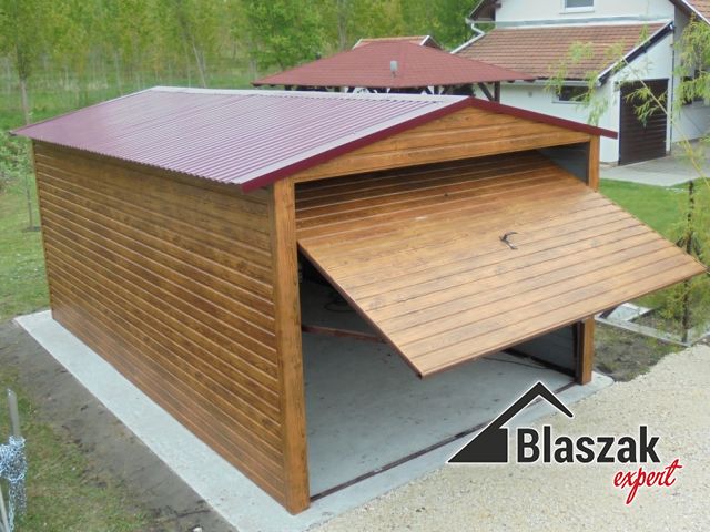 Garaż drewnopodobny jednostanowiskowy - (3 m x 5m)