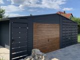 Garaż akrylowy premium z panelami ażurowymi - (7.5 m x 5 m)