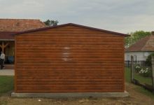 Garaż drewnopodobny złoty dąb - (4 m x 5 m) - zdjęcie 5
