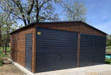 Garaż drewnopodobny orzech do 35m2 - (6 m x 5.9 m) - zdjęcie 2